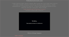 Desktop Screenshot of patheticcockroach.com